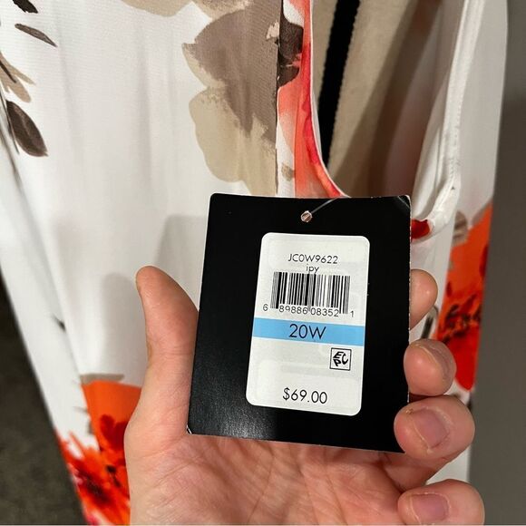 A-line loose fit floral plus size dress - Picture 11 of 15